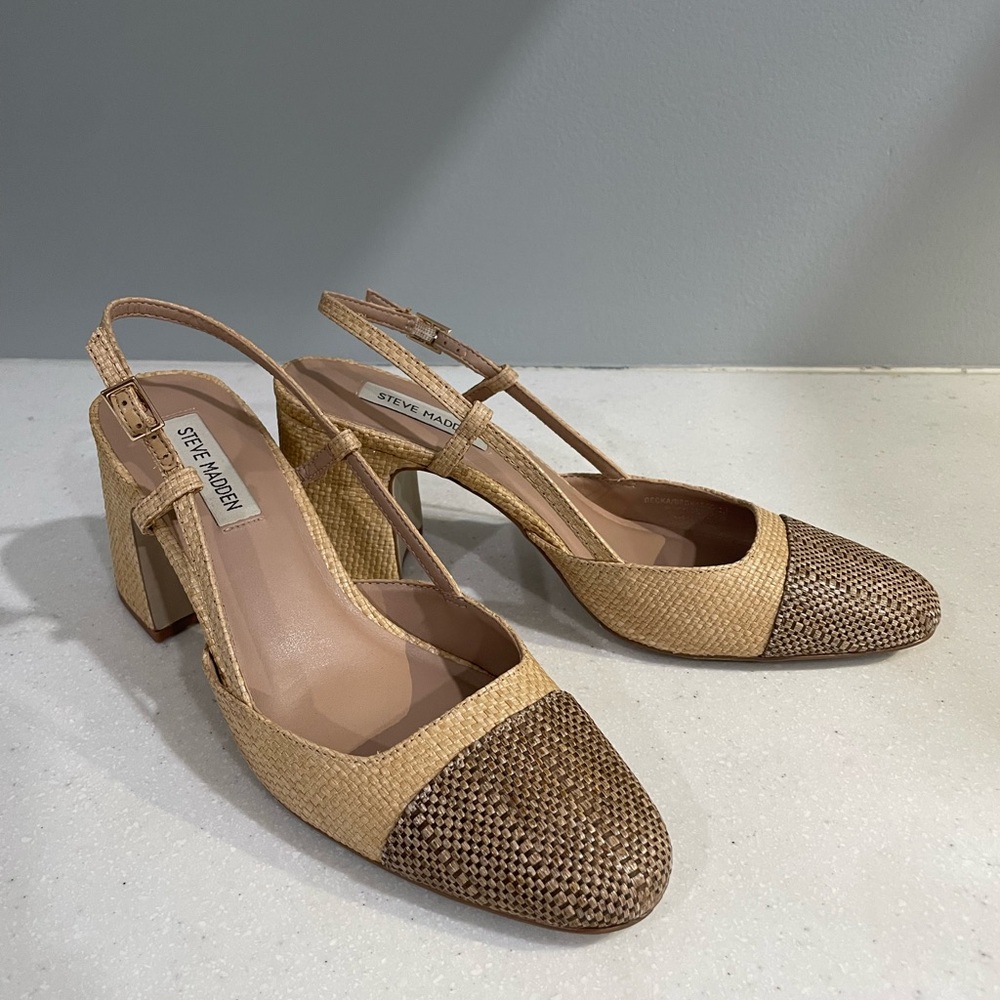 Steve Madden Women's Becka Cap-Toe Slingback Pumps - Picture 5 of 7